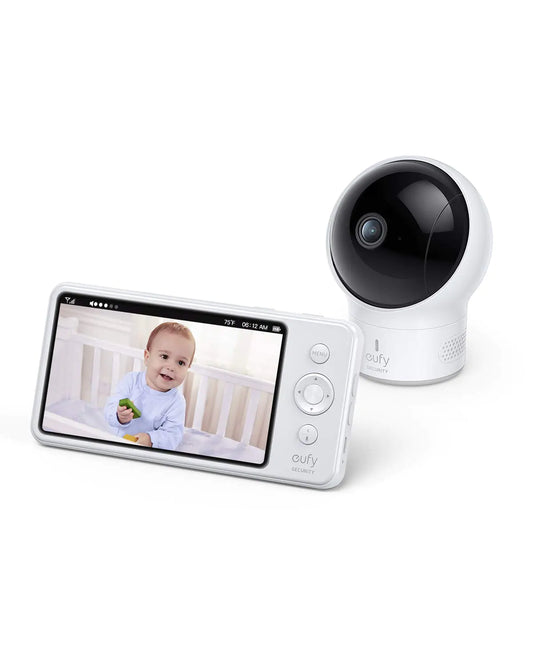 eufy Security SpaceView Pro Video Baby Monitor E210 with 5" Screen Two-Way Audio Security Camera 720p Pan & Tilt Night Vision Lullaby Player Wide Angle Lens Not Included (No App Required)