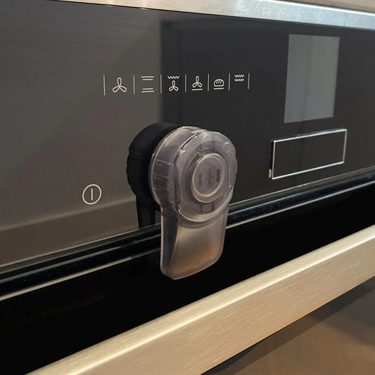 Booboo® Oven Lock x1pc Black Child Oven Lock for Oven Doors - Childproofing Kitchen Safety with Kids Protector Baby Oven Guard and Safety Toddler - Easy Install Baby Proof Oven Lock