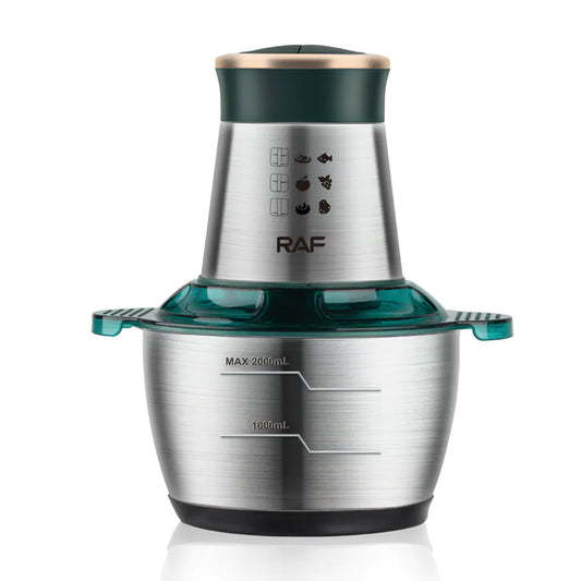 RAF Electric Meat Grinder - Stainless Steel 2L Kitchen Mixer
