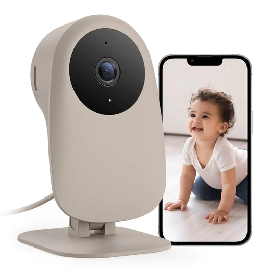 nooie Baby Monitor with Crying Detection Camera and Audio 1080P Night Vision Motion and Sound Detection 2.4G WiFi Home Security Camera for Baby Nanny Elderly and Pet Monitoring Works with Alexa