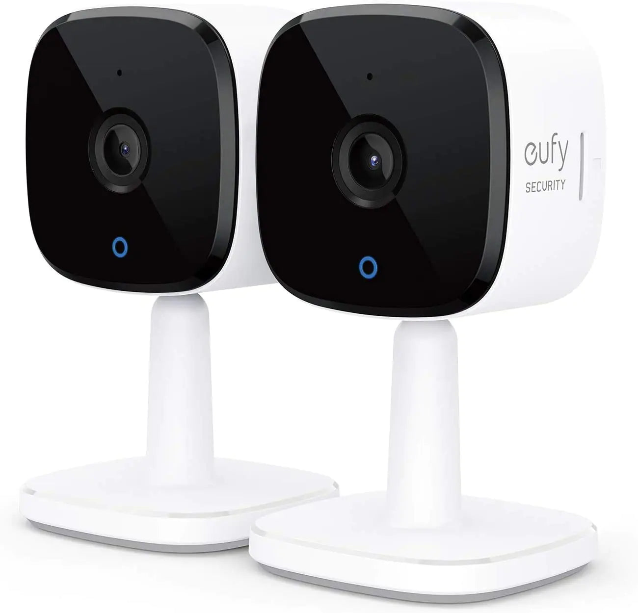 eufy Security 2K Indoor Cam 2-Cam Kit Plug-in Security Indoor Camera with Wi-Fi IP Camera Human and Pet AI Works with Voice Assistants Two-Way Audio HomeBase Not Required. (Renewed)