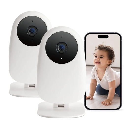 nooie Baby Monitor 2 Pack Baby Camera Monitor with Phone Access Video