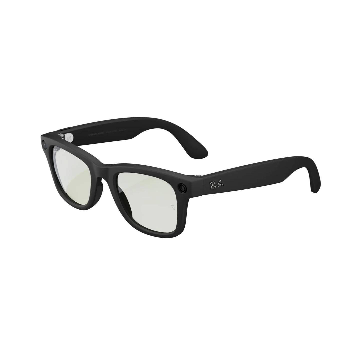 AI Meta Regular Square Sunglasses Wayfarer Matte Black / G15 Green Transitions Regular