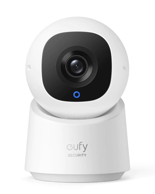eufy Security Indoor Cam C220 | 2K Resolution Smart Security Camera with 360° coverage Human/Motion Detection AI Tracking Compatible with Alexa and Google Assistant Night Vision (Renewed)