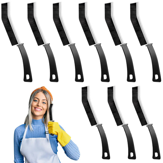 Crevice Cleaning Brush - 9 PCS Multifunctional Hard Bristle Crevice Cleaning Brush Cleaning Tools Cleaning Brush for Household Use Home Kitchen Bathroom Window Vehicle Faucets Toilet Grout