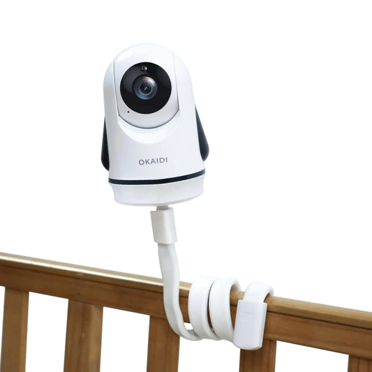 OKAIDI Baby Monitor Mount for OD8052/OD8060/OD8051/OD8050 Flexible Mount Travel Baby Monitor Accessory Portable Baby Camera Stand Adjustable Baby Monitors Holder for Crib(Camera not Included)
