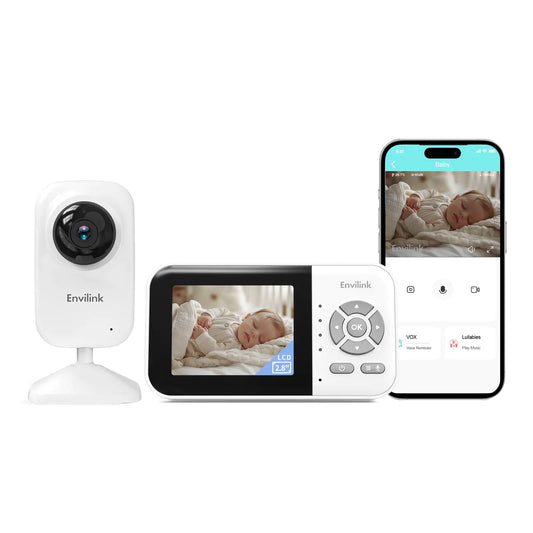 Envilink Baby Monitor Baby Monitor with Camera and Audio Video Baby Monitor WiFi Night Vision 2.8" LCD Screen Baby Camera VOX Mode Alarm and 1200ft Long Range