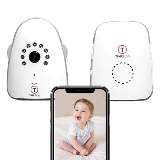 TimeFlys Smart Baby Monitor with Audio and IP Cam WiFi Pet Camera Video Indoor IP Camera Super Long Range Up to 2000 Feets Home Security Camera Night Vision Two-Way Audio
