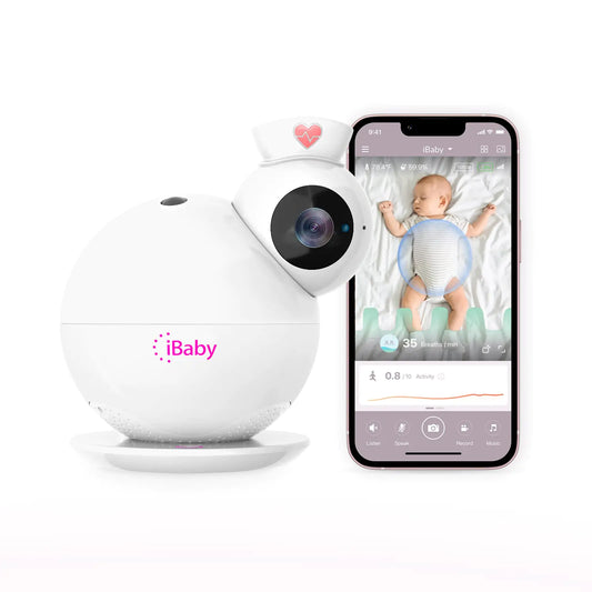 iBaby Smart Wi-Fi Baby Monitor with Camera Night Vision Real-Time Breathing & Sleep Tracking Two-Way Audio – Secure Non-Wearable Nursery Cam for Ultimate Peace of Mind